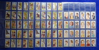 Cigarette cards, Gallaher, 3 sets, Aesops Fables (series of 25 and 50 versions), Stars of Screen &