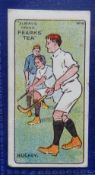 Trade card, Pearks Tea Sporting series number 4 Hockey (some light foxing marks, about gd)