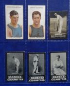 Cigarette Cards, Boxing & Cricket, 6 cards Ogden's issues including Tabs (3) W G Grace, F H Sugg