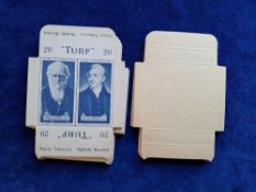 Cigarette cards, Carreras Turf, Celebrities of British History (uncut slides, 2 per card) (set 25