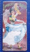 Cigarette card, Lambert & Butler Advertisement card, Spanish Dancer (very poor including large