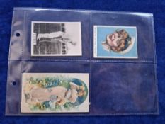 Cigarette cards, 3 L/XL sized cards, Duke Illustrated Songs (fair), ATC Up to date Comics (near gd),