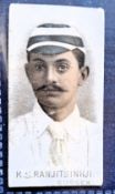 Wills, Cricketers 1896 type card, K S Ranjitsinhji Sussex (grubby, fair)