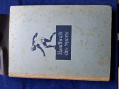 Cigarette / Trade cards, German issue Handbuch des Sports, (complete set of cards stuck in album)