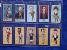 Cigarette cards, Cohen Weenen Star Artistes, 10 cards (gen gd)