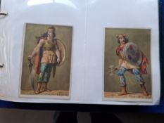 Trade cards, anonymous unbranded P sized, French Language - Costumes throughout the ages, 98/100