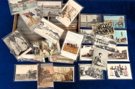 Postcards, Foreign, approx 1000 cards, printed, artist drawn and RPs to include Japan, China, India,