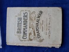 Tobacco Ephemera, Wills British Commanders of the Transvaal War Booklet (cover has wear and staining