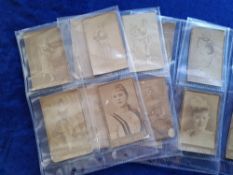 Cigarette cards, USA, Frismuth Actresses Photographic N651, 14 cards XL size Chowder Cut Plug