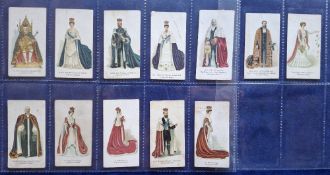 Cigarette cards, Lambert & Butler Coronation Robes (set 12 cards) (fair)