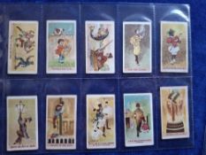 Cigarette cards, Rutter Comic Phrases, 15 cards (gen gd a few fair)
