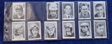 Trade cards, News Chronicle Motor Racing & Motorcycling, 11 cards (gen gd)