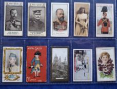 Cigarette cards, 10 type cards, Themans War Portraits (2), Taddy, South Wales Tobacco Co, Charles