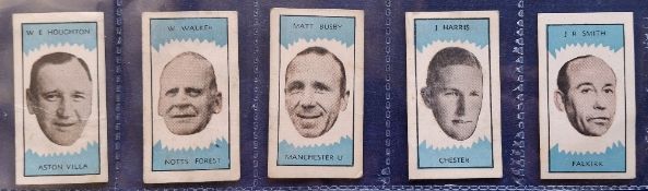 Trade cards, Clevedon Confectionery Football Club Managers, 5 cards numbers 9 11 20 35 47 includes