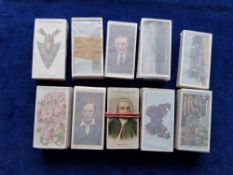 Cigarette cards, Wills, 10 sets, Musical Celebrities 1st, Railway Engines adhesive & non adhesive