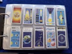 Trade cards, Brooke Bond Out into Space , large duplicated selection in modern album over 550
