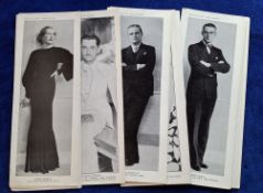 Trade cards, Radio Review, Broadcasting Stars (set 20 cards) (1 card written on back otherwise about