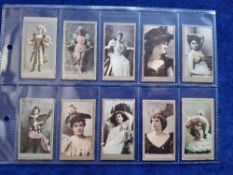 Cigarette cards, USA, American Tobacco Co, 36 Beauties various series (mixed condition gen fair/gd)