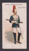 Cigarette card, Harvey & Davy, Types of British & Colonial Troops, type card, 'Royal Horse Guards,