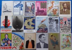 Postcards, a mixed collection of approx. 83 continental size cards inc. 'Free Czechoslovakia', '