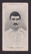 Cigarette card, Wills, Football Series, type card, no 37, W. Meredith, Manchester City (some