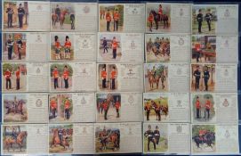 Postcards, Military, a collection of approx. 51 History and Traditions military regimental cards
