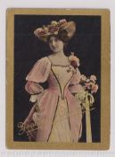 Cigarette card, T.E. Yeomans, Beauties, 'M' size, type card, ref. H284, picture no 28 (gd) (1)