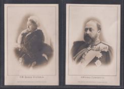Cigarette cards, Player's The Royal Family P sized, (set 6 cards, plus 2 duplicates which have
