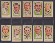 Trade cards, Kiddy's Favourites, Popular Cricketers (set 52 cards) (staple holes and some