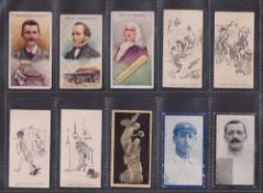 Cigarette cards, R J Hill, 20 cards, Inventors & Inventions (3), Rhymes (4), Statuary, Famous