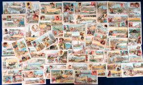 Trade cards, USA, Arbuckle Bros., Views From A Trip Around the World, 'P' size (set, 50 cards) (some