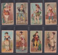 Cigarette cards, USA, Cameron & Cameron, Occupations for Women, 8 cards, Bodyguard, Captain,