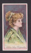 Cigarette card, Adkin's, Pretty Girls 'RASH', type card ref. H8, picture no 3, Calendar back for