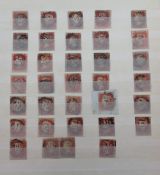 Stamps, GB QV collection, used, to include imperf and perforated 1d reds, imperf and perforated 2d