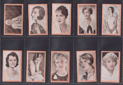 Trade cards, Spain, Maharanee Tea, Actors & Actresses, 24 different cards inc. Buster Keaton, Hoot