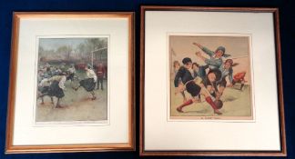 Ladies Football, Engraving & print, 'The First Match of the English Ladies Football Club', played at