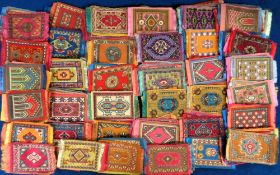 Tobacco felts, USA, ATC, Conventional Rug Designs (Medium, 80 x 110-115mm), approx. 170 felts with