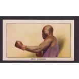 Trade card, USA, Philadelphia Caramel Co, 27 Scrappers (Black back), type card, Jack Johnson (gd) (