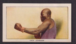 Trade card, USA, Philadelphia Caramel Co, 27 Scrappers (Black back), type card, Jack Johnson (gd) (