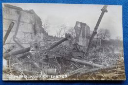 Postcard, Lancashire, Rubber Works Fire Disaster, Preston, RP (vg) (1)