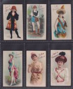 Cigarette cards, Canada, D. Ritchie & Co, Actresses & Beauties, coloured, front with caption at top,