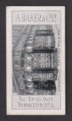Cigarette card, A. Baker & Co, Baker's Tobacconists Shops (Cigar etc. Manufacturers), type card,