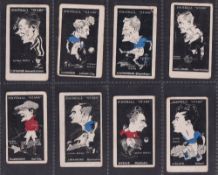 Trade cards, Barratt's, Football Stars (1930), 8 cards, Seymour Newcastle, Adcock Leicester City,