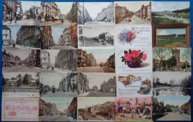 Postcards, Northamptonshire, inc. Street scenes, Views, Buildings, Gold St., The Drapery, Market