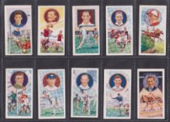 Cigarette cards, Pattreiouex, Celebrities in Sport (set, 50 cards) inc. Dixie Dean, Hughie