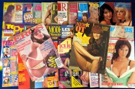 Glamour magazines, a collection of approx. 50 adult glamour magazines, 1980's onwards, various