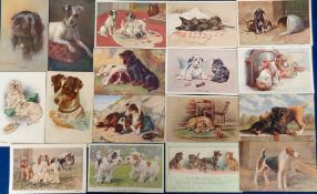Postcards, Dogs, a selection of approx. 31 illustrated cards of dogs. Artists include Watson (4),