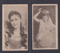 Cigarette cards, Kriegsfeld, Beauties 'KEWA' (Matt front), two cards, ref. H139, pictures nos 14 &