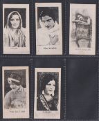 Cigarette cards, India, Golden Tobacco Co, Bombay, Indian Women, 5 cards, Gulab, Miss Gulari, Miss