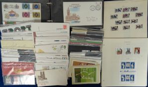 Stamps, Glory box to include QEII presentation packs and first day covers, album of early USA